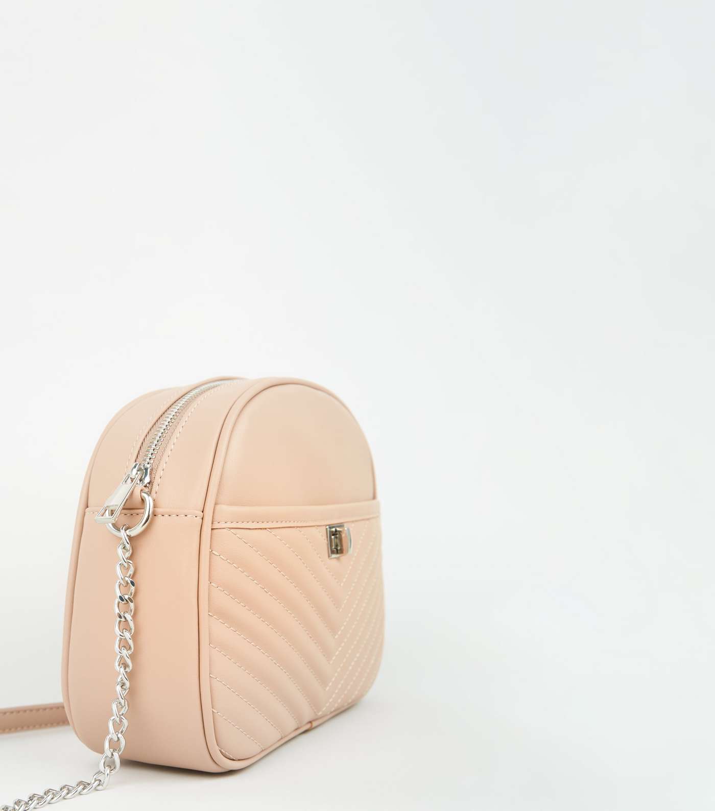 Pink Quilted Shoulder Bag Image 3