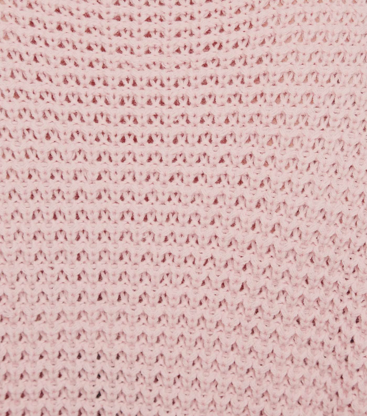 Carpe Diem Pale Pink Chunky Knit Belted Jumper Image 6
