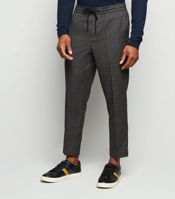 Green Check Slim Crop Trousers | New Look
