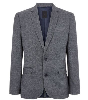 Grey textured hot sale blazer mens