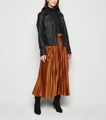 new look pleated midi skirt
