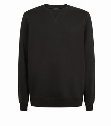 black sweatshirt plain