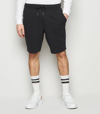 black jersey shorts mens