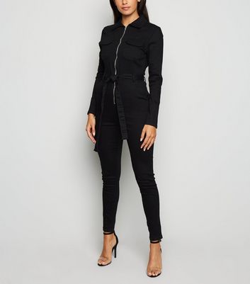 black boiler suit new look