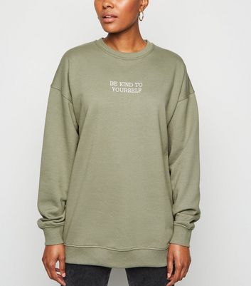 new look slogan sweatshirt