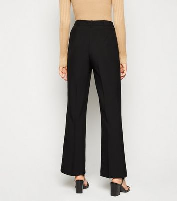 new look black work trousers