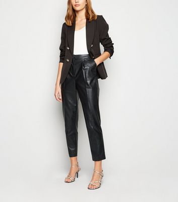 slim leather trousers