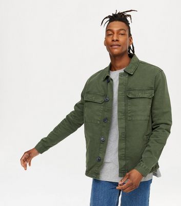 Denim sale khaki jacket