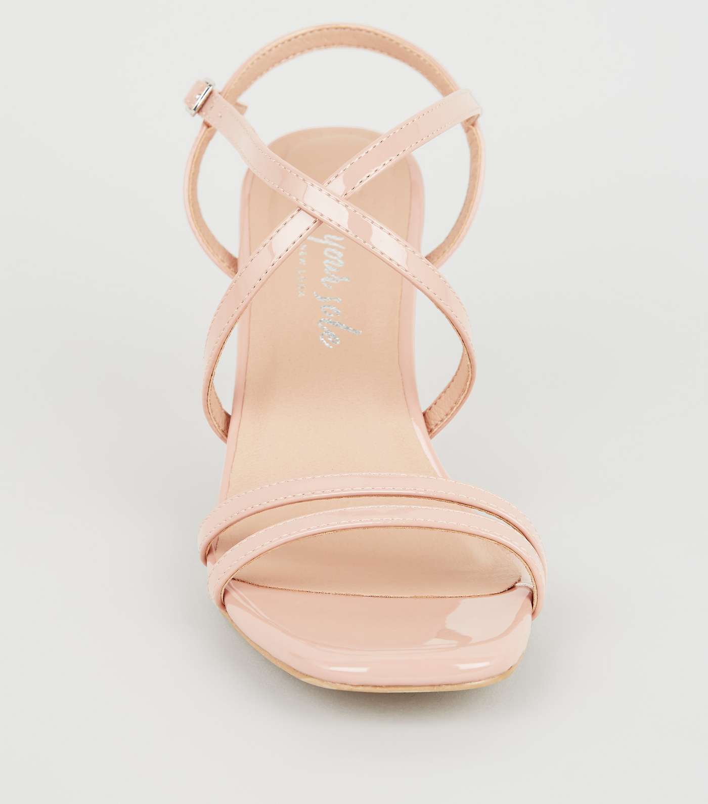 Pale Pink Patent Strappy Stiletto Sandals Image 4