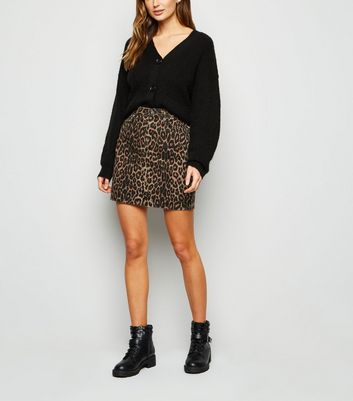 jupe leopard jean