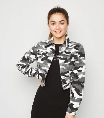 New look camo sales denim jacket