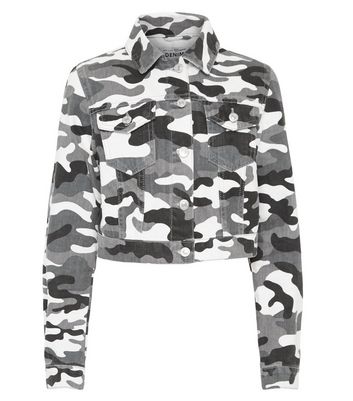 camo denim jacket new look