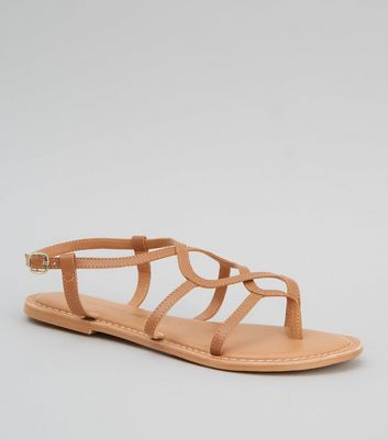tan strappy sandals