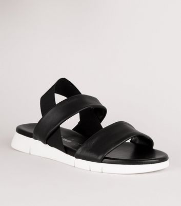 double strap sandals with backstrap