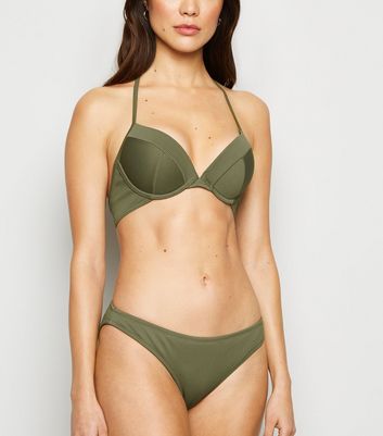 underwire bikini plunge
