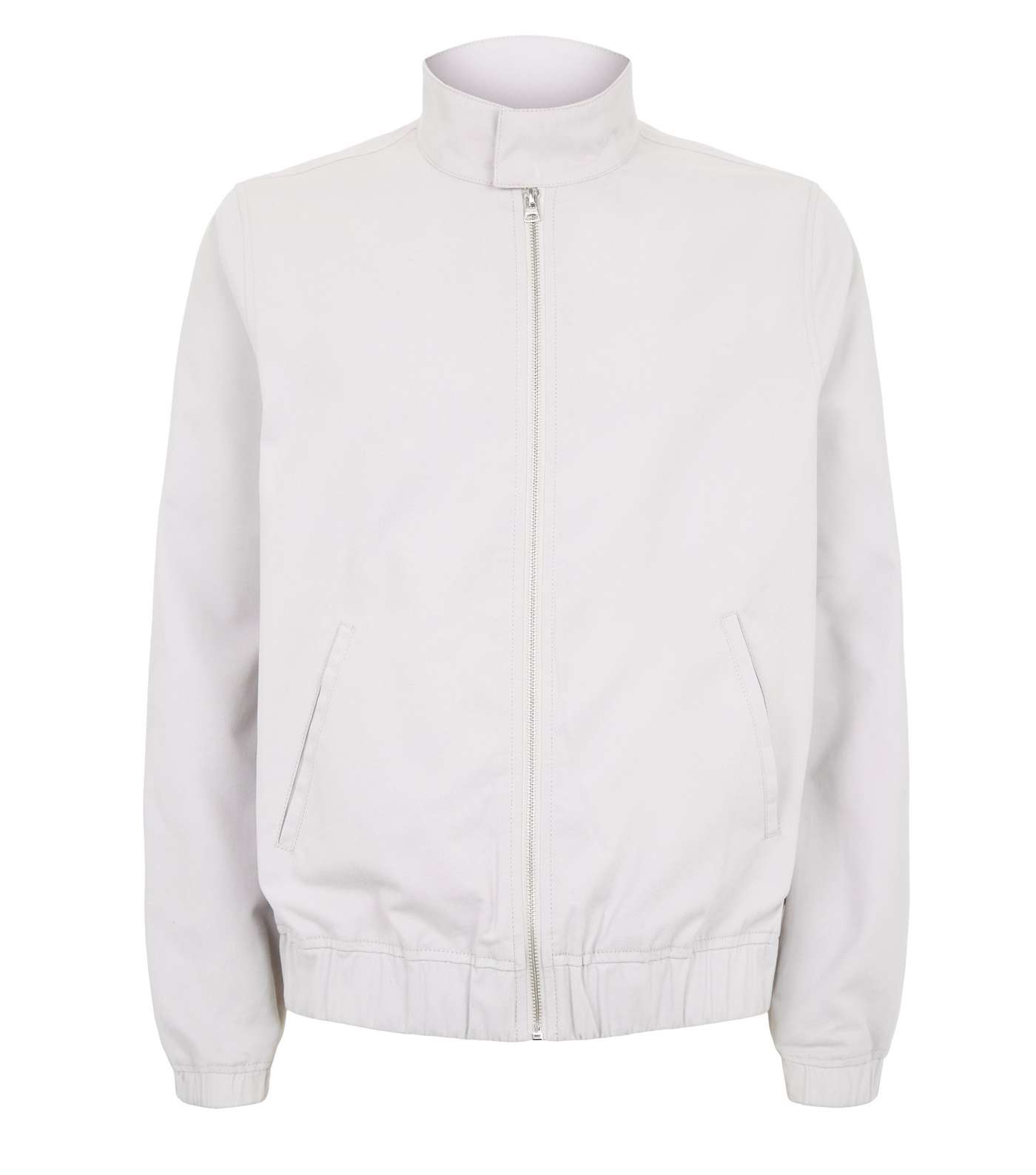 Pale Grey Harrington Jacket Image 4