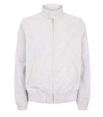 Pale Grey Harrington Jacket | New Look