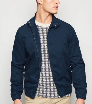 Dark blue harrington outlet jacket