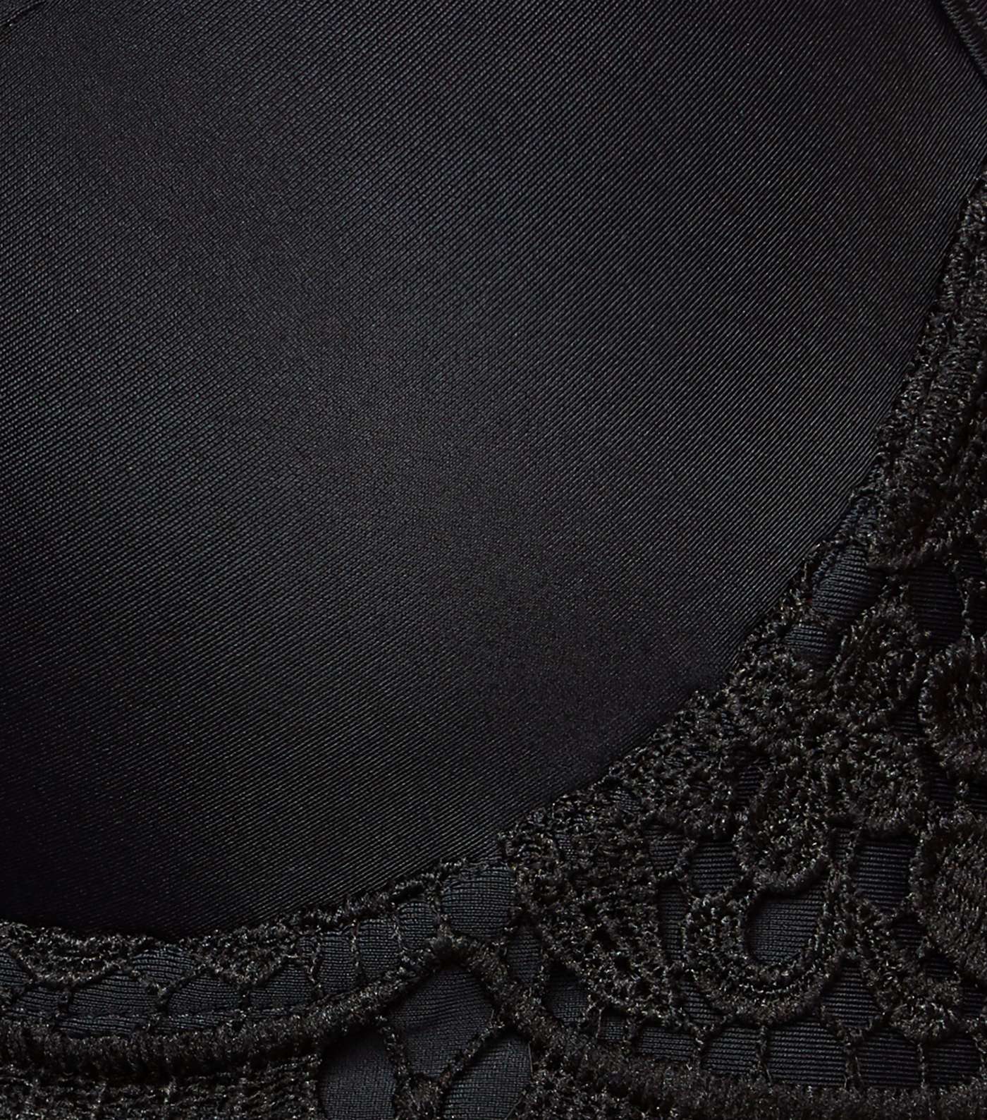 Black Crochet Underwired Bikini Top Image 4