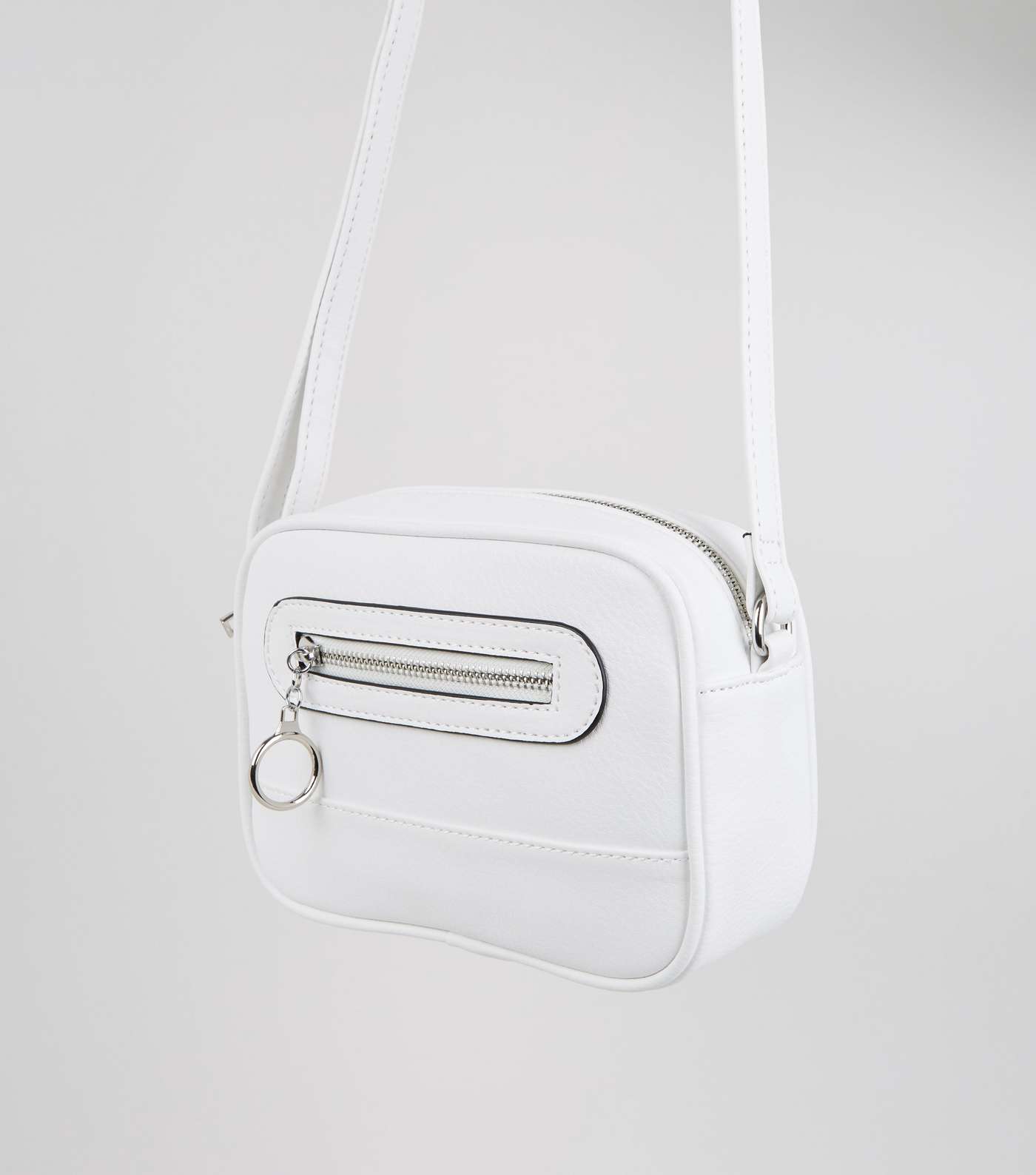 White Ring Zip Pocket Utility Camera Bag Image 4