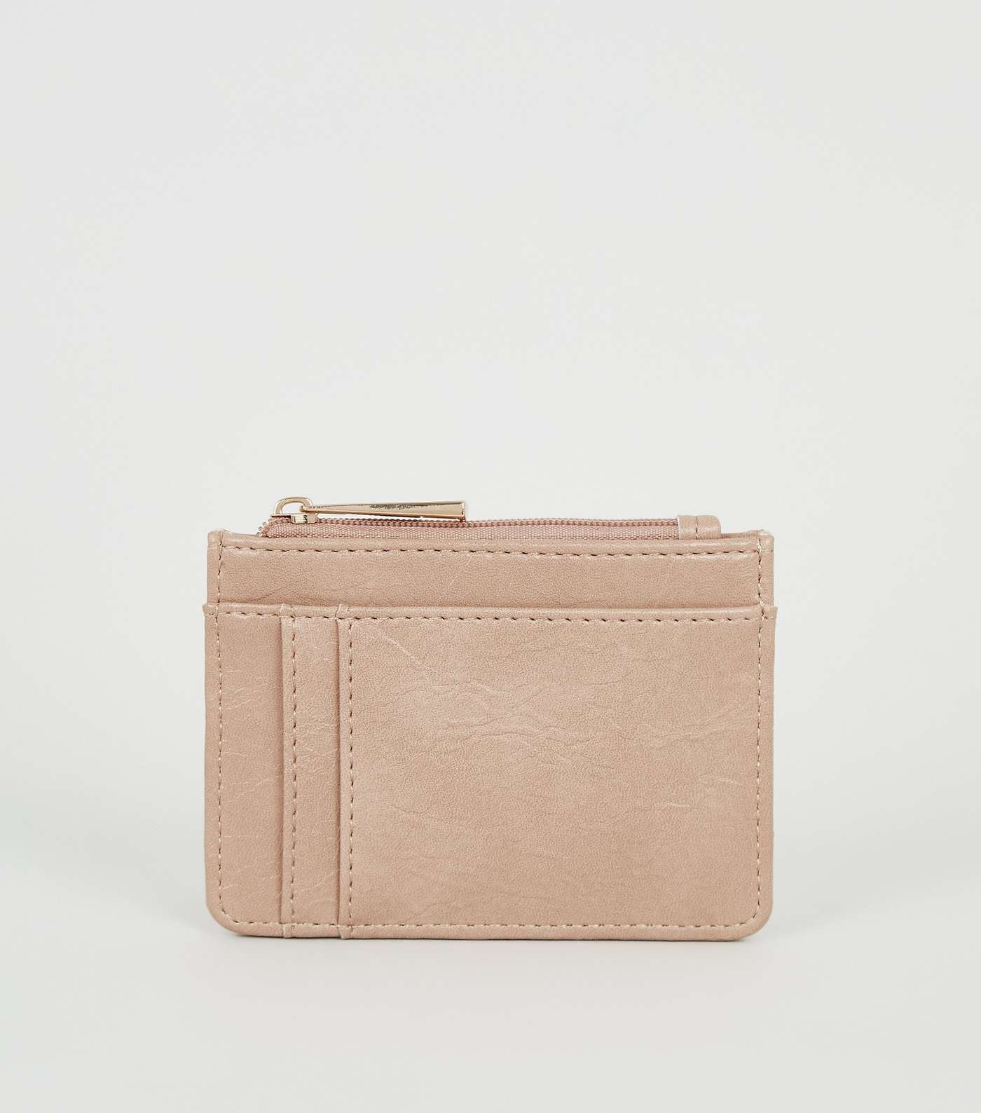 Camel Leather-Look Quilted Card Holder Image 3