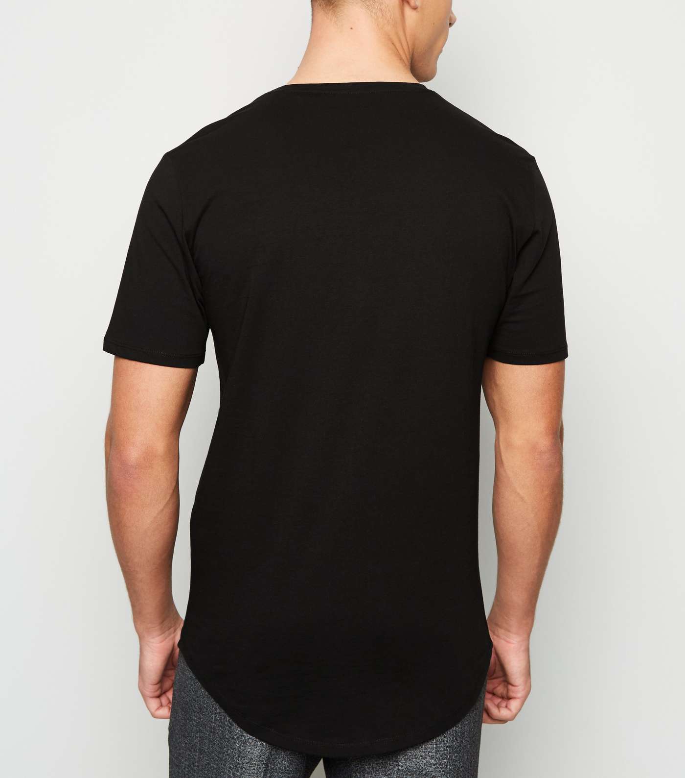 Only & Sons Black Long Logo T-Shirt Image 3