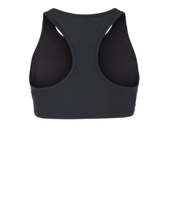 black racerback swim top