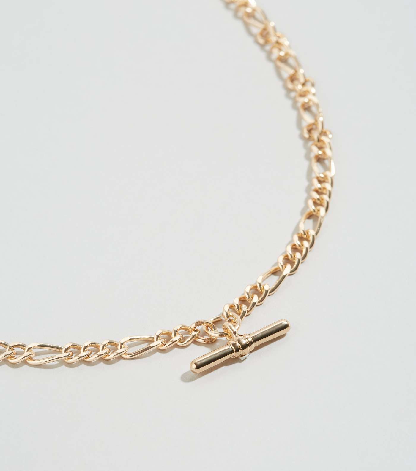 Gold Bar Chain Necklace Image 3