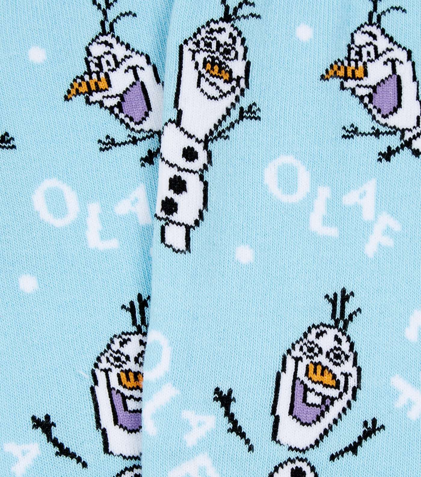 Pale Blue Disney Frozen Olaf Socks Image 3