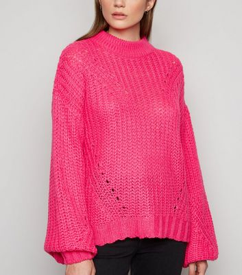 bright pink knitwear