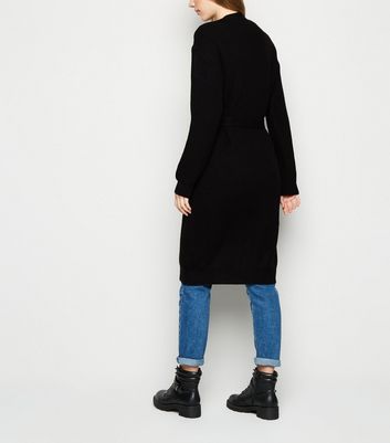 black belted cardigan sweater