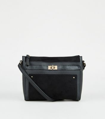 new look black cross body bag