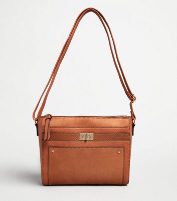 tan cross body bag new look