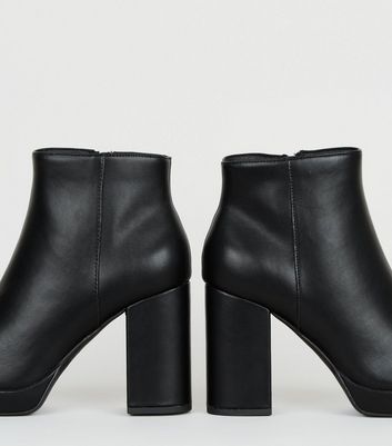 new look platform ankle boots