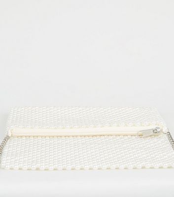 white clutch bag new look