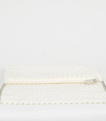 ivory clutch bag new look