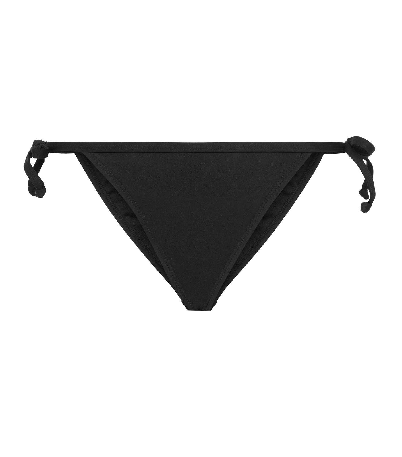 Black Tie Side Bikini Bottoms Image 3