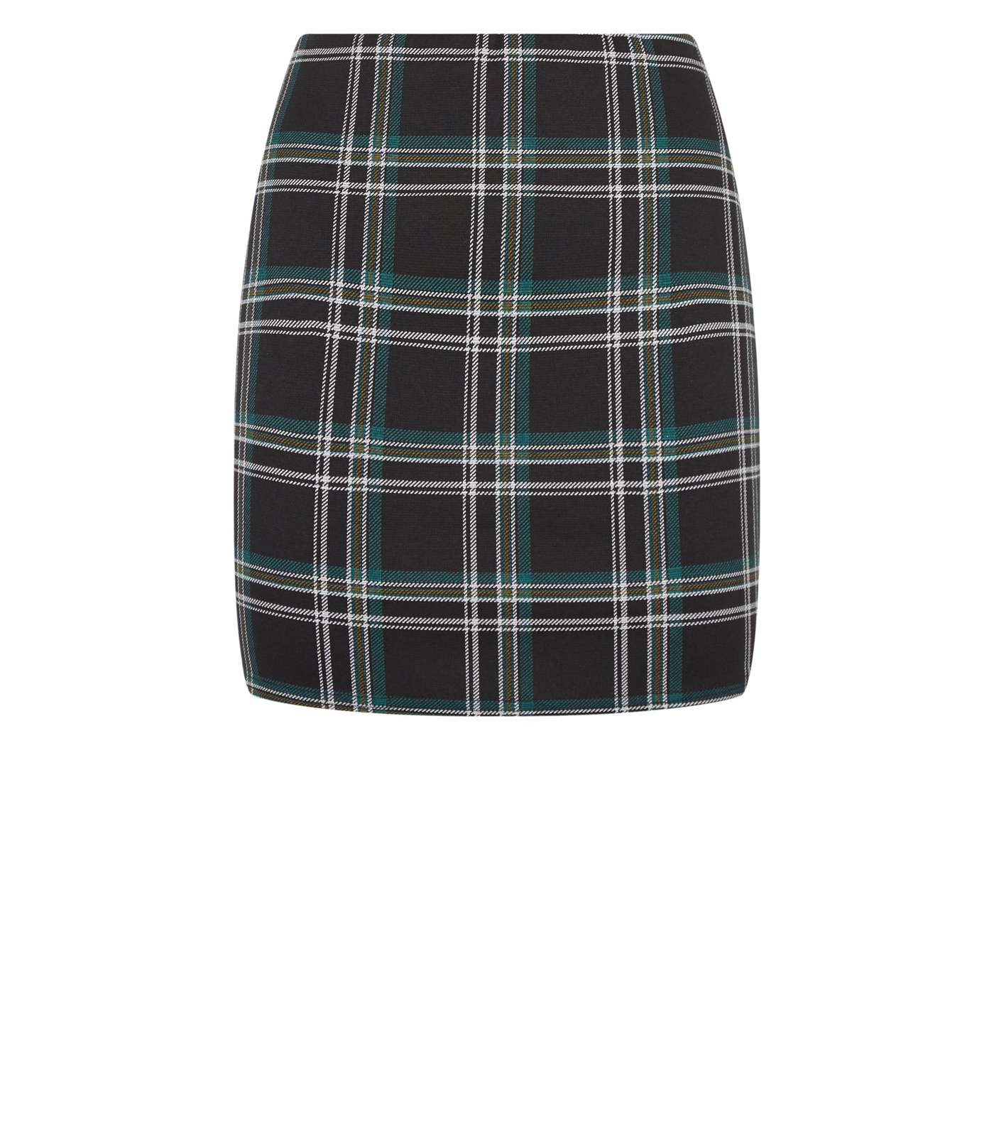 Petite Black Check Mini Tube Skirt  Image 4