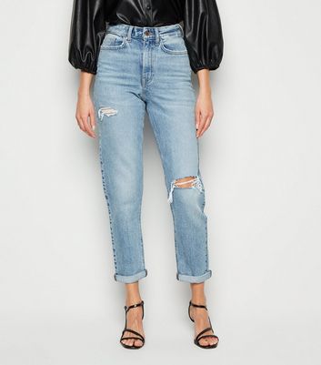 ripped mum jeans