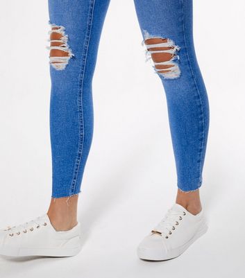 jeans blue ripped