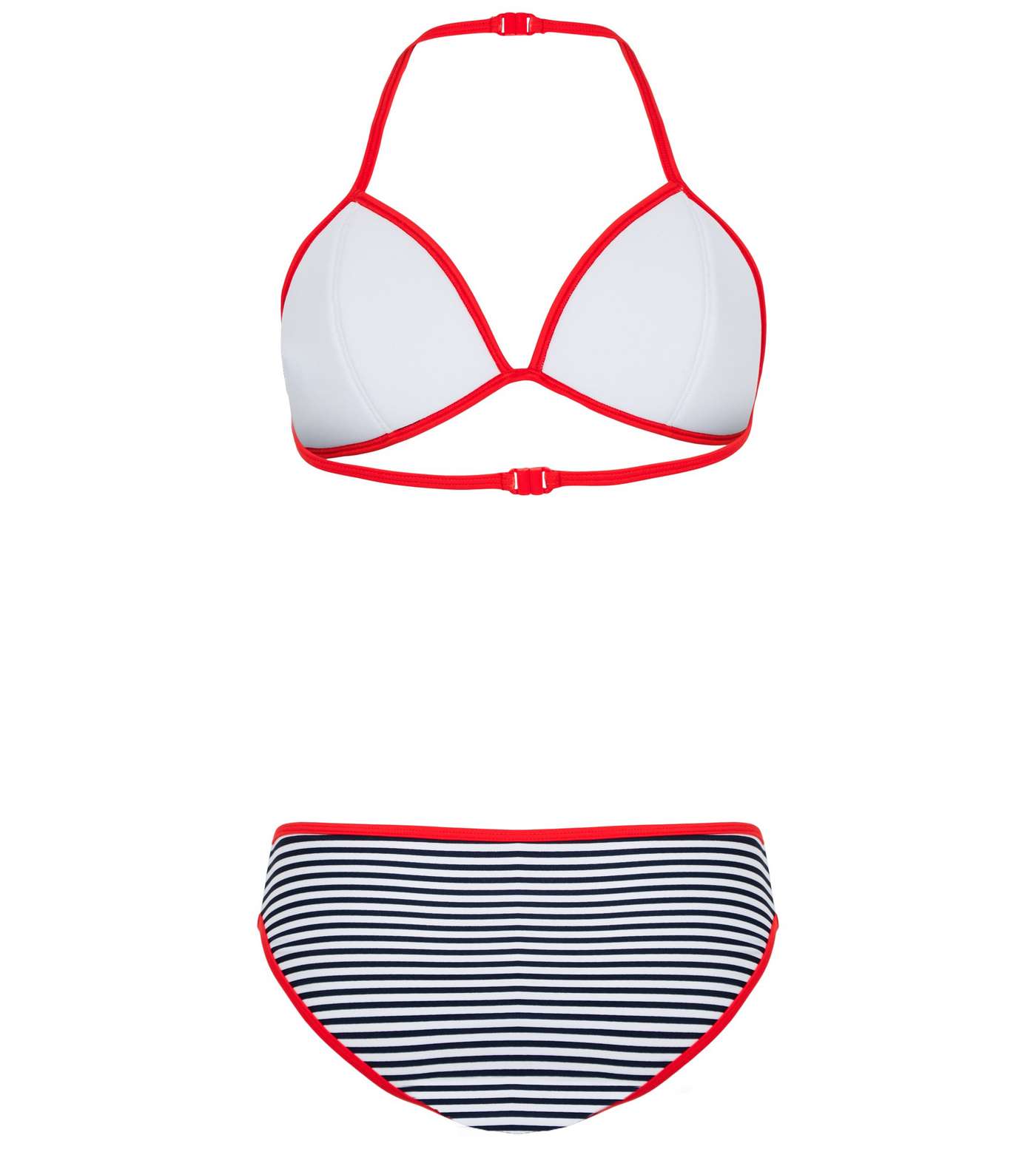 Girls Stripe Scuba Bikini Set Image 2