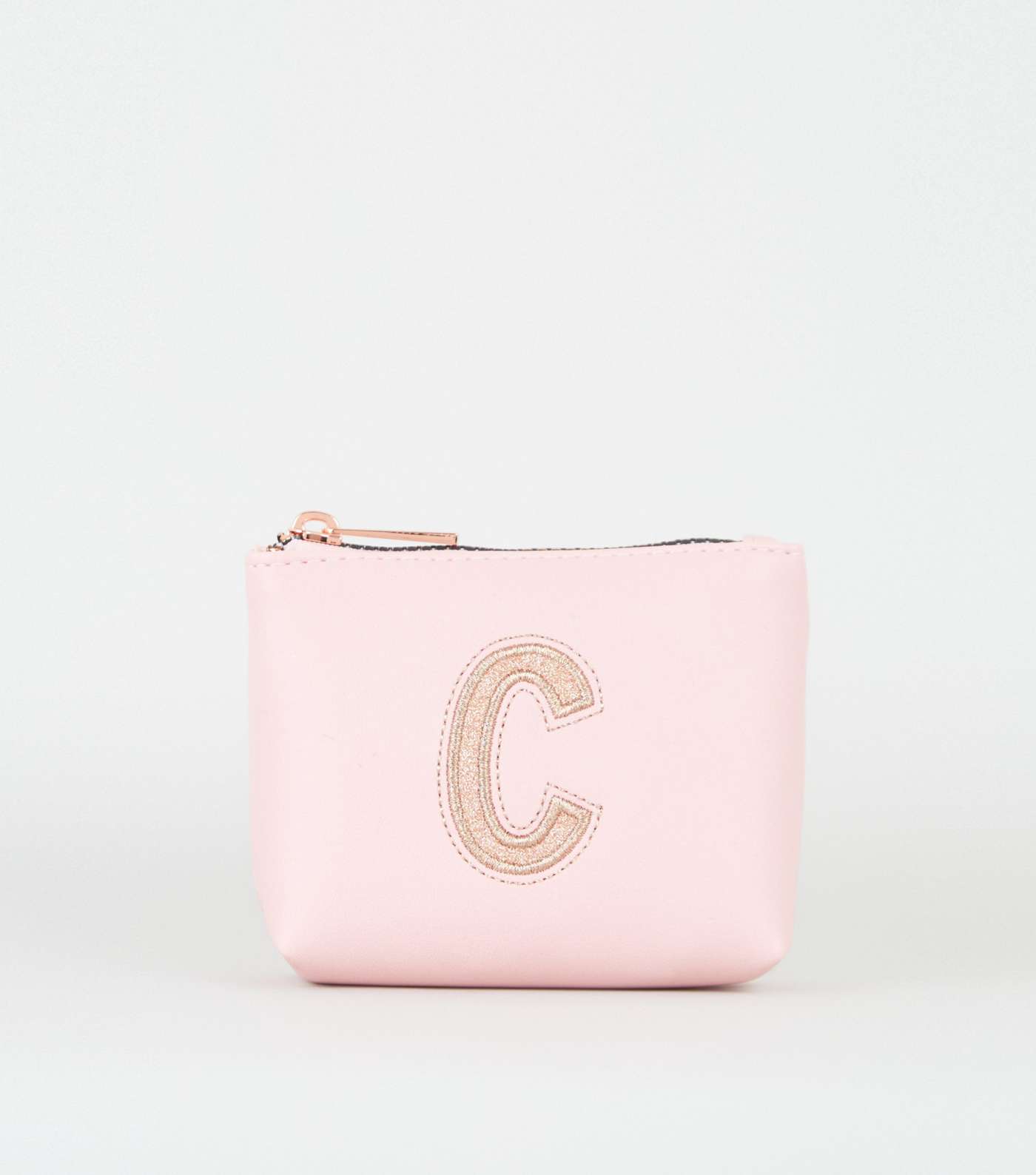 Pink C Initial Mini Make-Up Bag