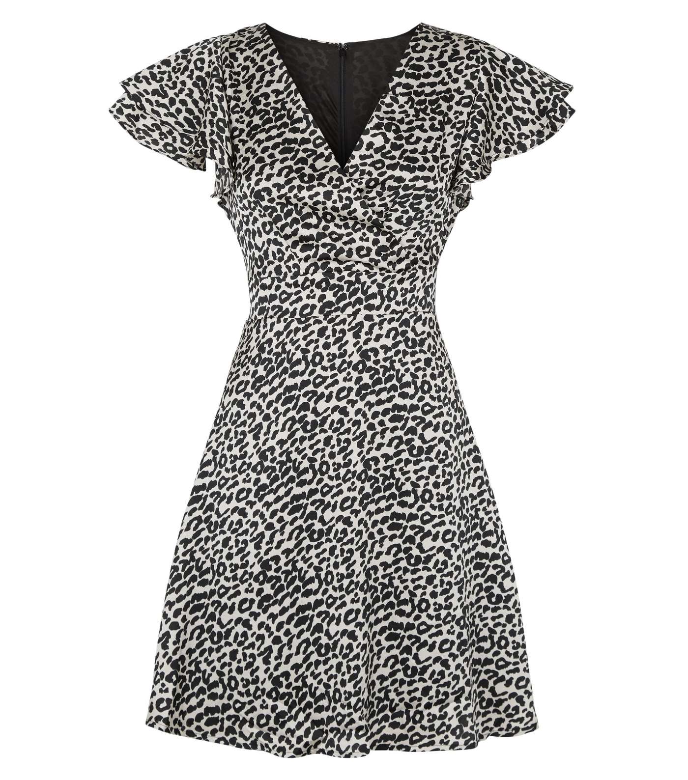 Blue Vanilla Off White Leopard Print Dress Image 4
