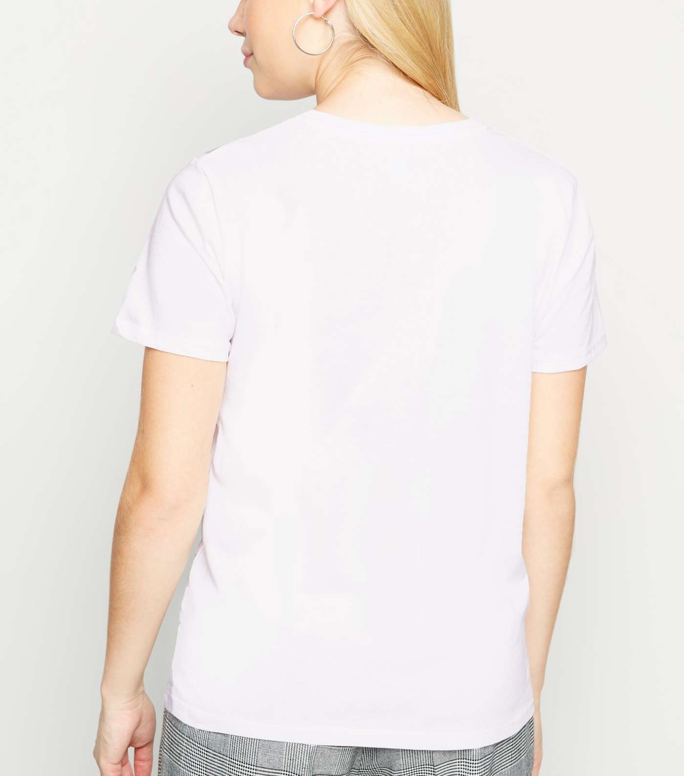 Petite White Positive Energy Slogan T-Shirt Image 3