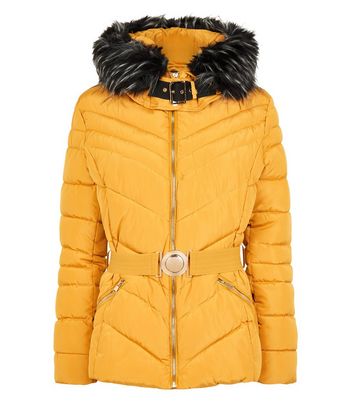 New look coats on sale mustard