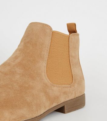 Stone suede chelsea top boots mens