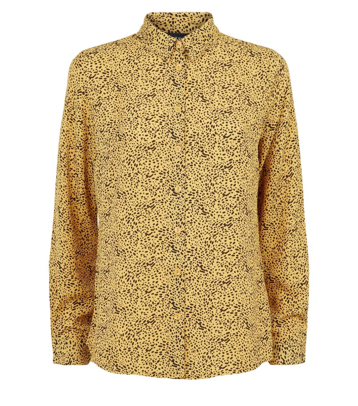 Mustard Leopard Print Long Sleeve Shirt  Image 4