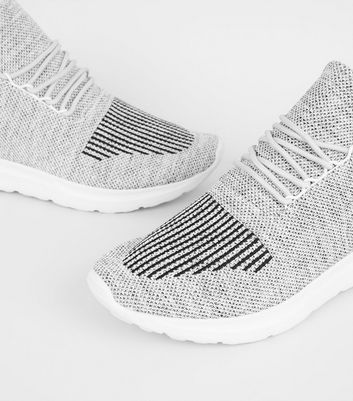 Dark Grey Lightweight Trainers | New Look