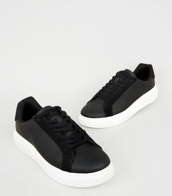 Black Chunky Sole Trainers | New Look