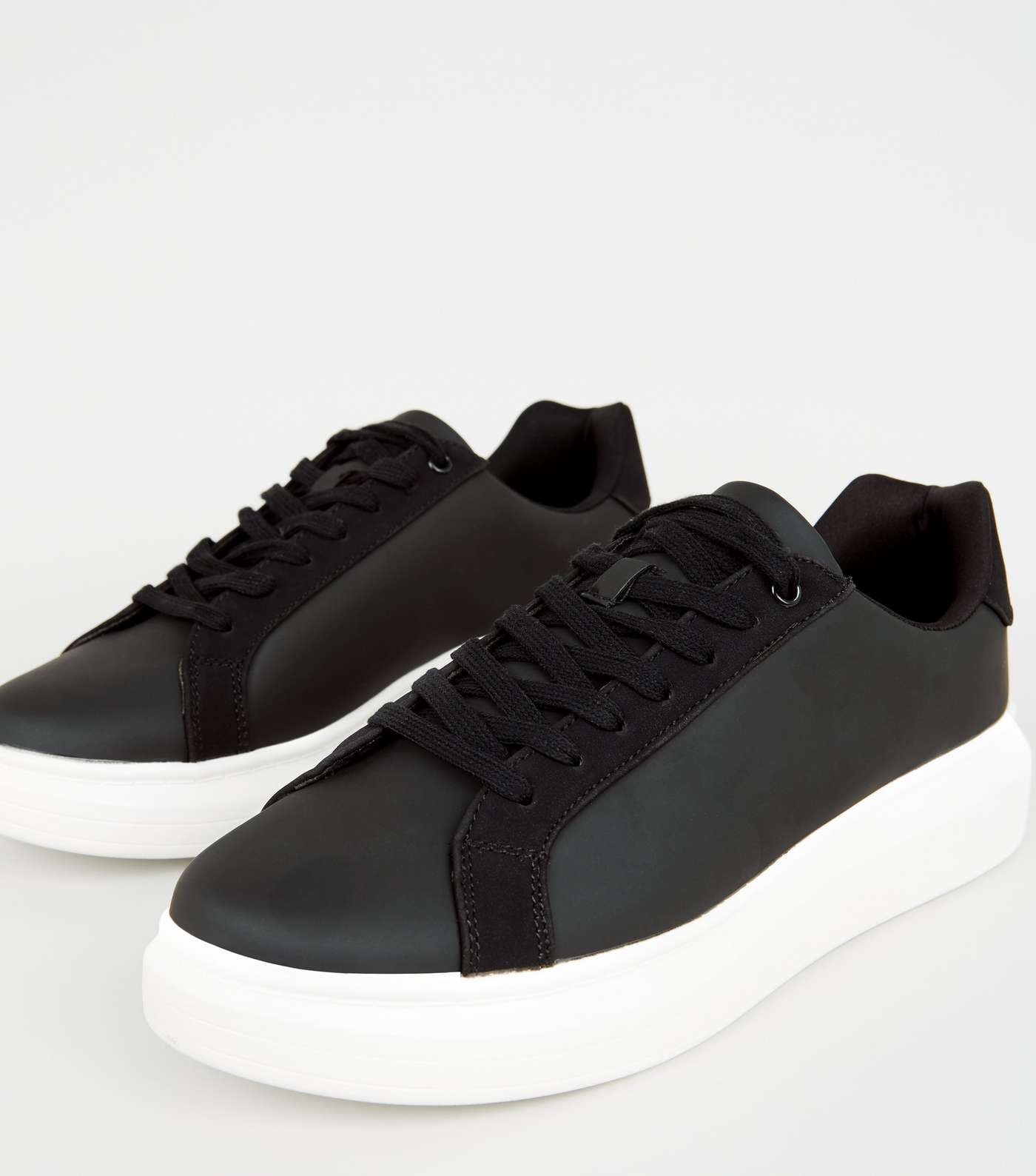 Black Chunky Sole Trainers Image 4